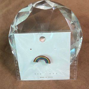 Rainbow enamel pin